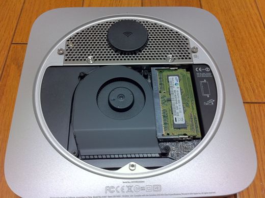 mac mini メモリ換装