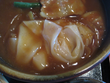 カレーうどんのアップです