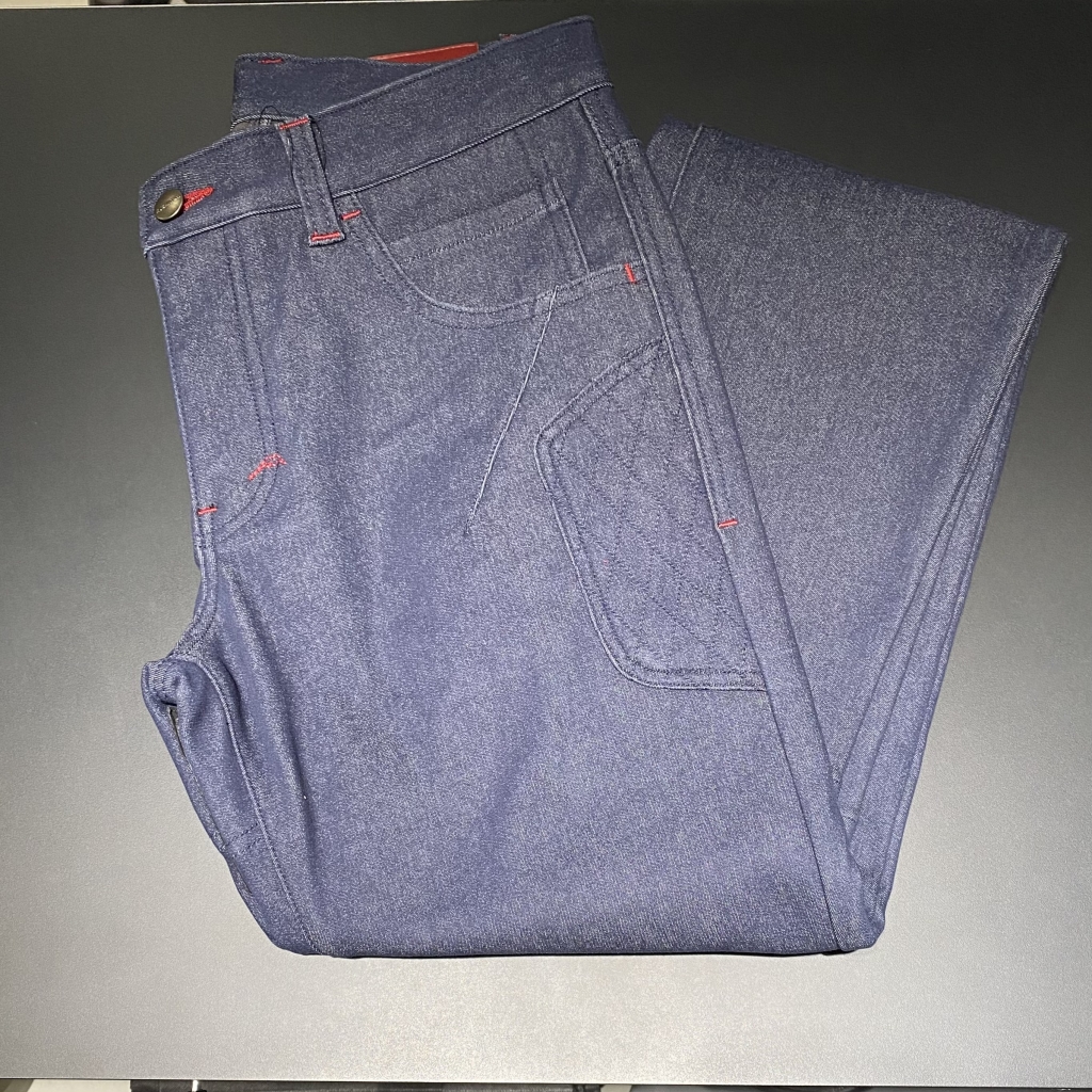 新作入荷】K-1373W 46works ストレッチウインドカットデニム