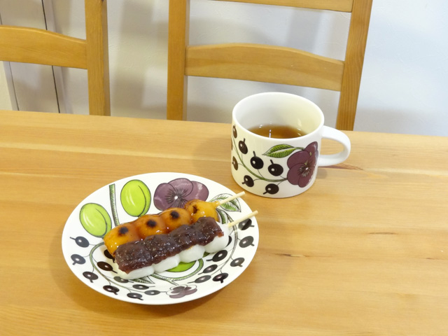 みたらし団子とあん団子
