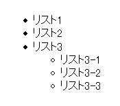 ulリストの入れ子構造表示