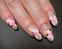 スカルプチャー☆花ネイル