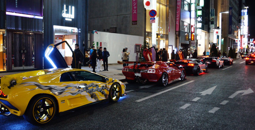2011/12/31/銀座/スーパーカー達