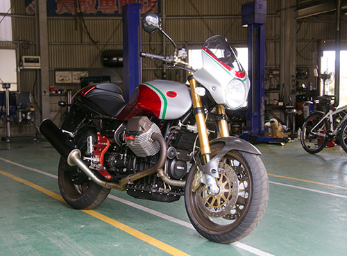 長野にあったMotoGuzzi V11 Coppa Italia(1)