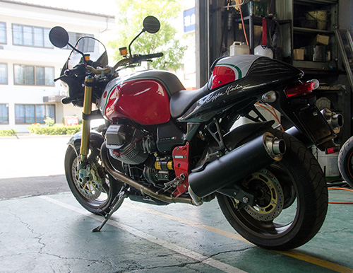 長野にあったMotoGuzzi V11 Coppa Italia(2)