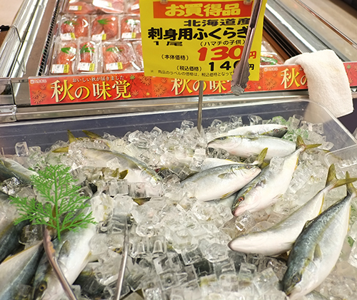 “いちまる”店内/鮮魚
