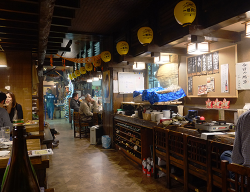 帯広“とっくり”の店内