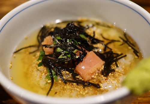 帯広“とっくり”たらこ茶漬け