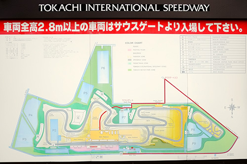 十勝スピードウェイのコース図