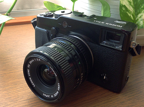X-Pro1+K&F CONCEPTアダプター+NewFD28mm f2.8