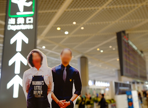 成田空港でシェフとソムリエ