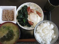 ほうれん草たまご
