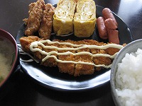 白身魚のフライ定食
