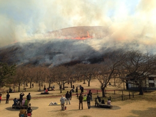 大室山の山焼き