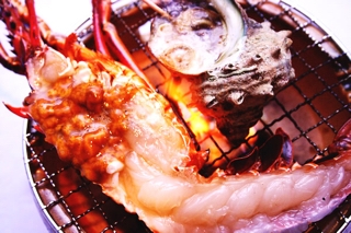 伊勢海老の鬼殻焼き