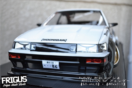 Round.109 【SOLD】 ☆新品☆1/10RC塗装済完成品☆ ヨコモAE86 レビン＋N2フェンダー仕様USDMヘラフラッシュLED搭載 |  FRIGUS MODEL & GUITAR WORKS