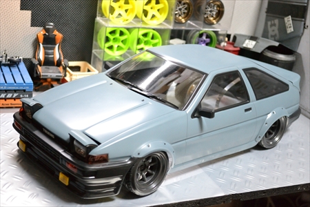 Round.244 パンドラ製AE86トレノ3DHB ブルーイッシュグレイ | FRIGUS