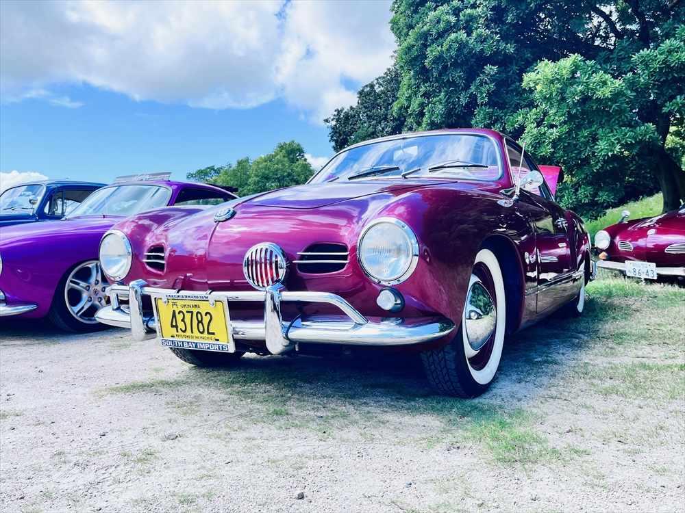 ミニカー VW フォルクスワーゲン カルマンギア 1957 ワイン カルマン