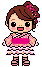 浴衣ドレスの女の子