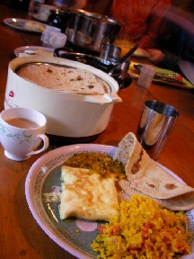 インドの一般的な食事