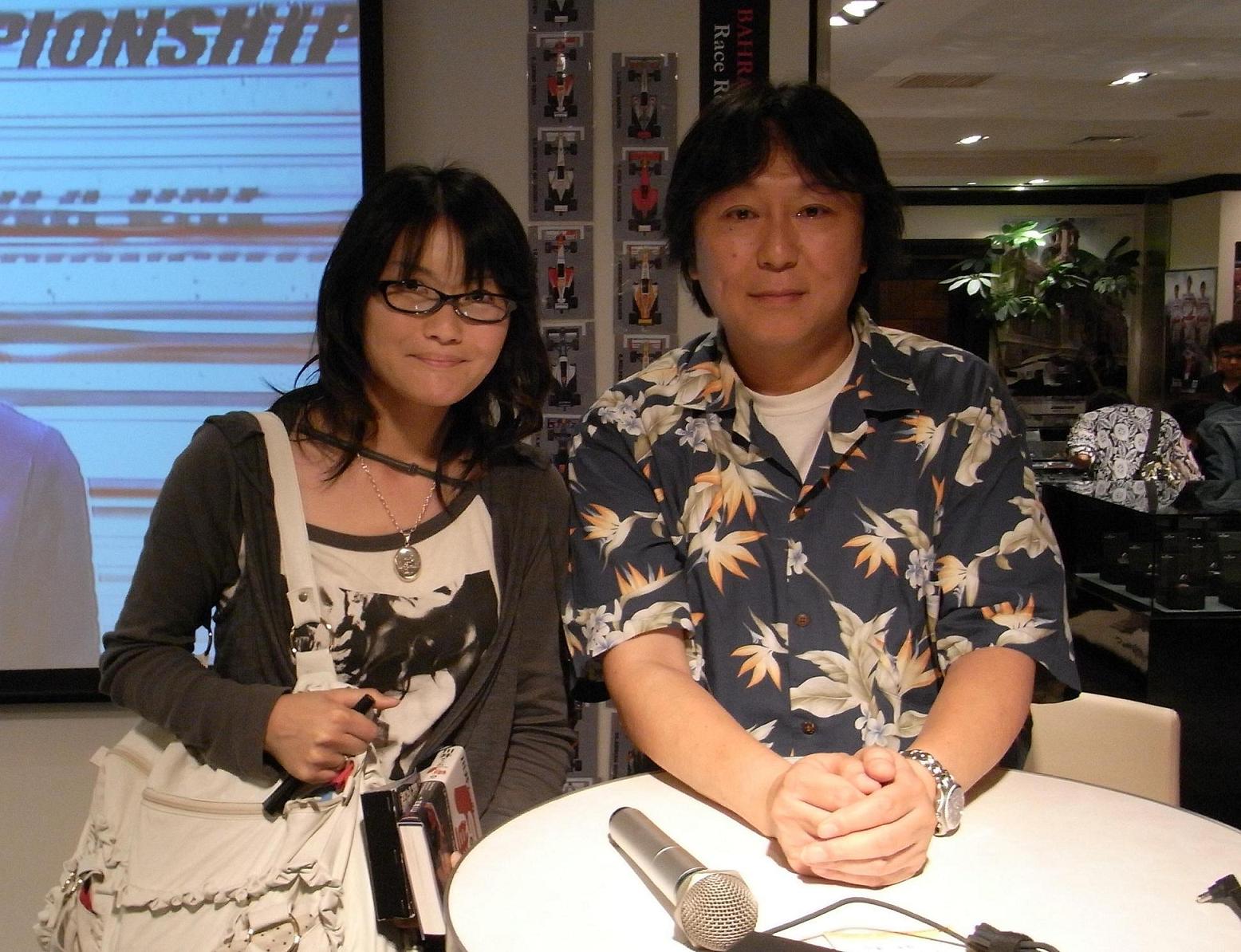 「おしゃべり会」にて川井一仁さんと対面 ヱフワンねーさん。