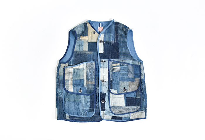 FUNSET OF ART boro 襤褸 刺し子 ボア リバーシブルベスト www