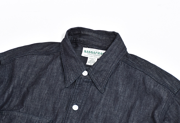 SASSAFRAS(ササフラス) / Gardener Shirt/6oz denim(ガーデナーシャツ