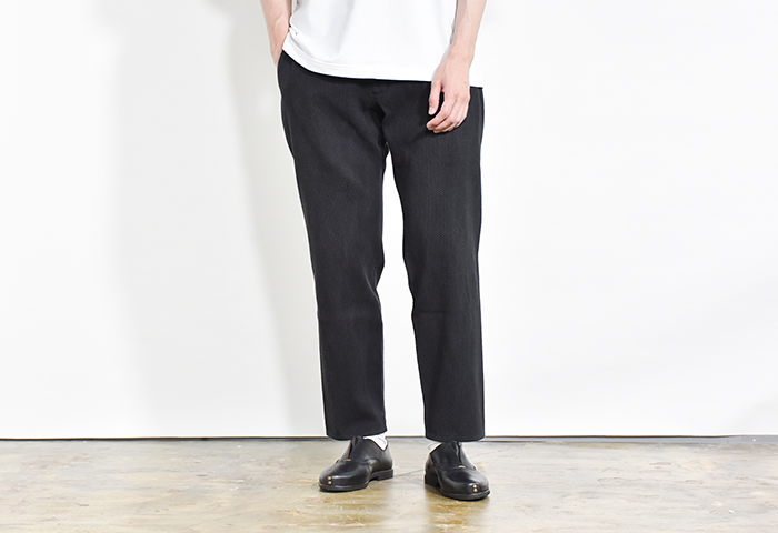 【未使用】COLINA 刺し子 curve slacks