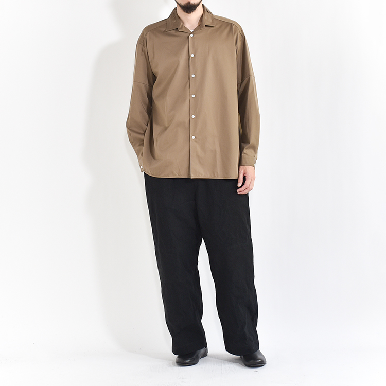 MANAVE タックカラーシャツ MANAVE マナベ Tuck Collar Shirt ＜チェック＞ 商品詳細