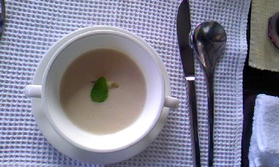 桃のスープ