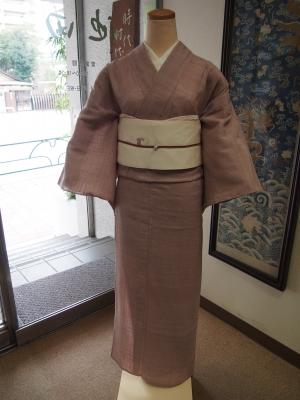 紬 着物 ×帯 時代布 紬 着物 ×帯 時代布