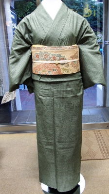 亀甲紬に染めの帯 | 時代布池田ブログ