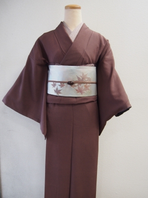 江戸小紋で紅葉の風景のようなコーディネート | 時代布池田ブログ