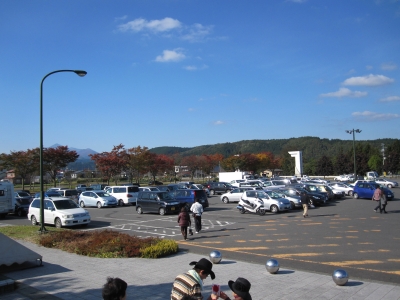 奥入瀬ろまんパーク今日の駐車場