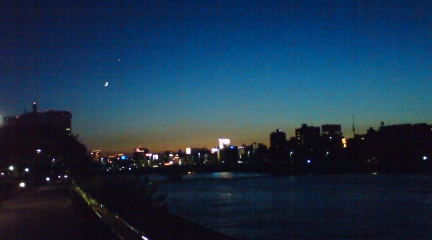 隅田川の夕焼け