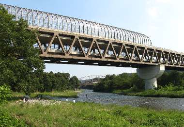 多摩川橋(圏中道)