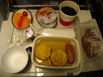 JAL帰りの機内食