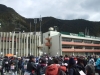 古里小学校の校庭で開会式