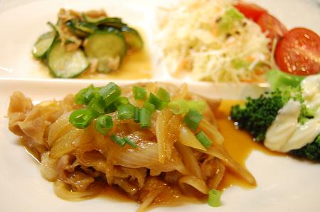 豚のしょうが焼きプレート