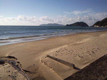 神湊・勝浦の浜辺