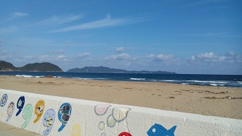 宗像市神湊の浜辺