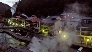 杖立温泉 夜景