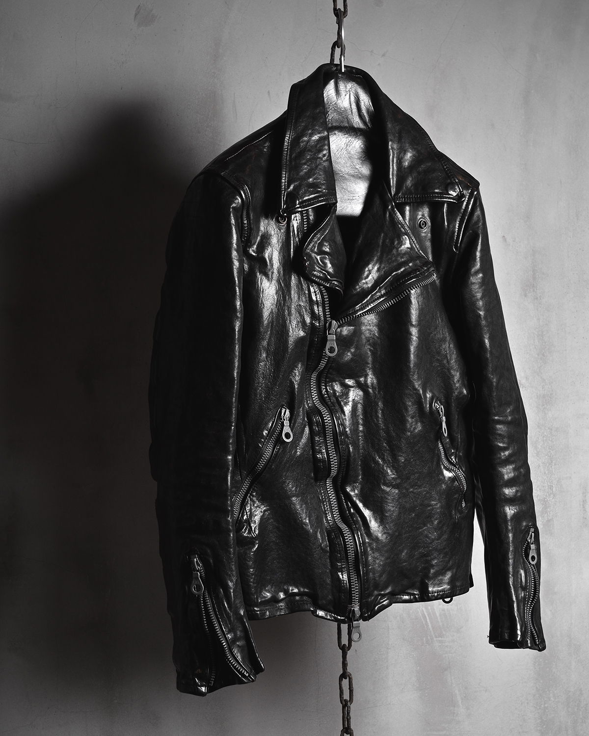 ITALY SHOULDER “GARMENT-DYED” DOUBLE RIDERS | ISAMU KATAYAMA