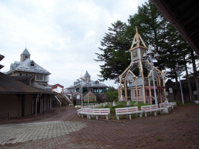 清里駅前シャッター