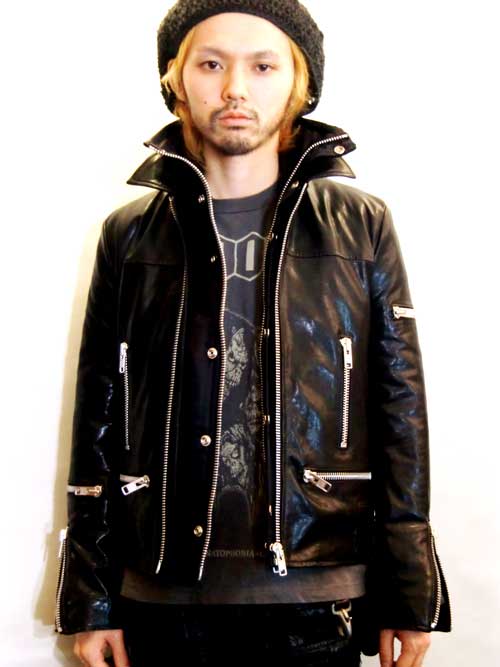 更新1009□CROSS CUT xx FUUDOBRAIN M.C LEATHERS xx CROSS CUT