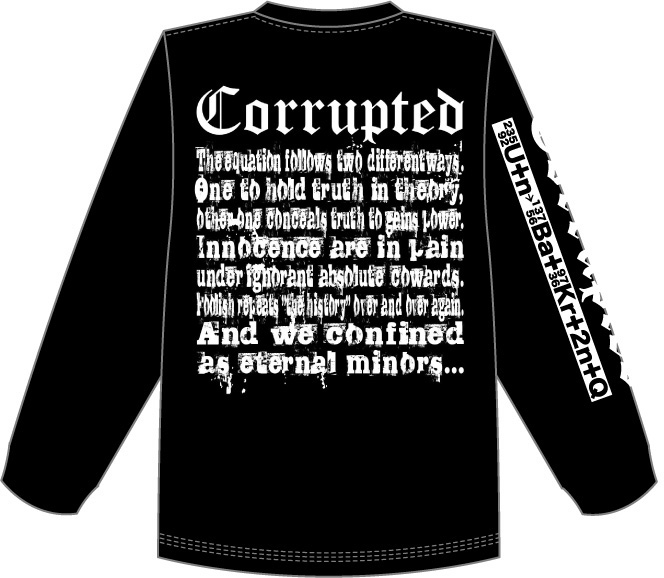 更新1022□new corrupted merch pre-sale finished soon