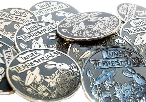 INNER TERRESTRIALS 2012 JAPAN TOUR METAL BADGE