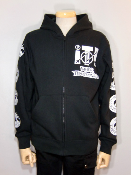 INNER TERRESTRIALS ZIP UP HOODIE