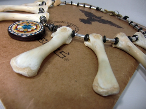 【NAOさま専用】２点セット 食人部族とスカルランプ 更新0808□【black means x GARA】BONE NECKLACE □販売開始