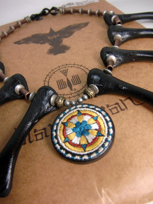 blackmeans x GARA ネックレス 民族 punk ハードコア 更新0808□【black means x GARA】BONE NECKLACE □販売開始